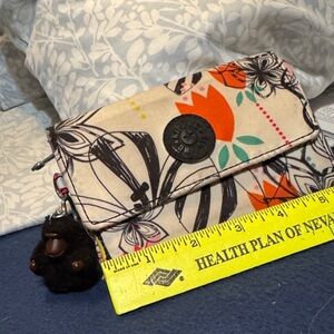 Kipling Beige Floral Wallet